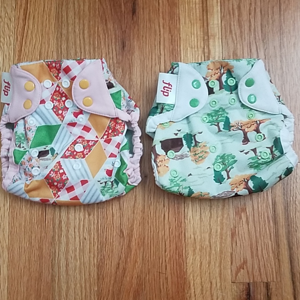 Flip diaper covers